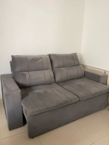 Sofá Retrátil e Reclinável 3 lugares com Molas 