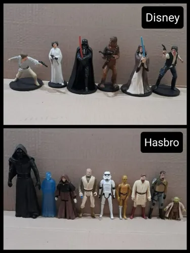 Lote 15 figuras Star Wars Hasbro e Disney