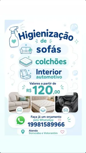 Higienização de estofados