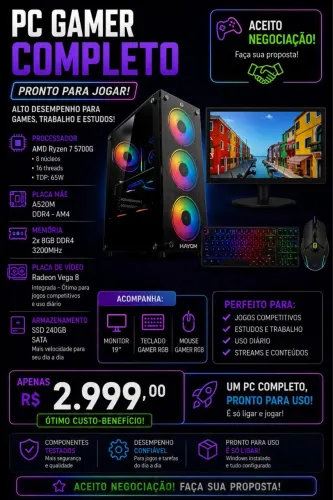 PC GAMER RYZEN 7 5700G