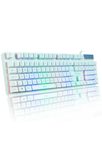 Teclado Gamer 100% branco da titorion branco