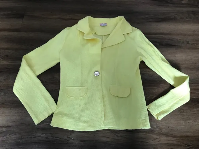 Blazer Tweed Amarelo Tamanho 36/38/P