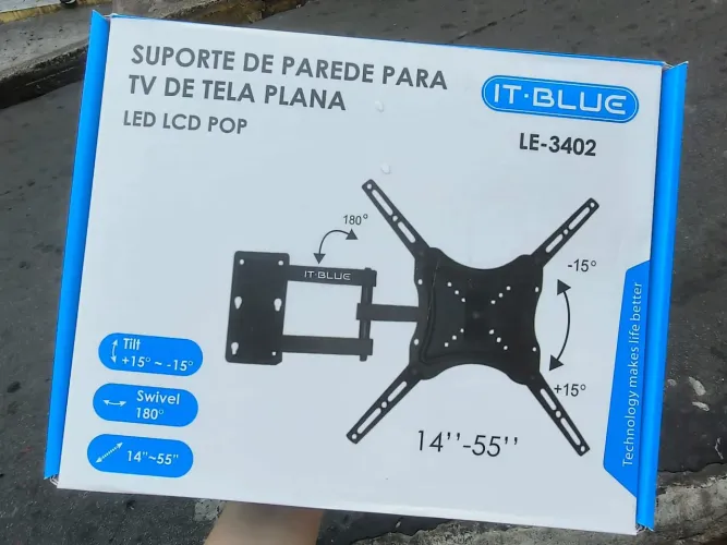 Suporte de Parede para TV de Tela Plana (SOMOS LOJA)