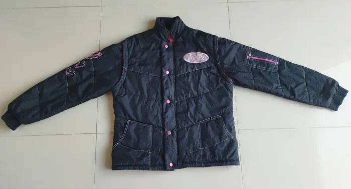 Jaqueta Arizona Feminina G preto e rosa