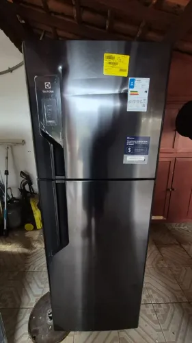 Geladeira Electrolux Frost Free Duplex Black Inox Look - 480 litros