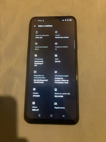 Celular Oppo A92 em perfeito estado