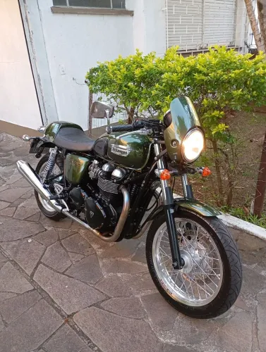 TRIUMPH THRUXTON 900 A MAIS ZERO DO BRASIL ACEITO TROCAS