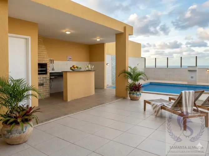 Jauá, Casa Beira-Mar | 2 Suítes | Mobiliada | Condomínio Villas Tropical | Pé na Areia
