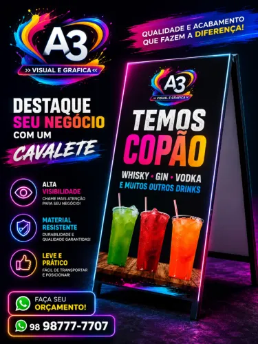 CAVALETE PIRAMIDE