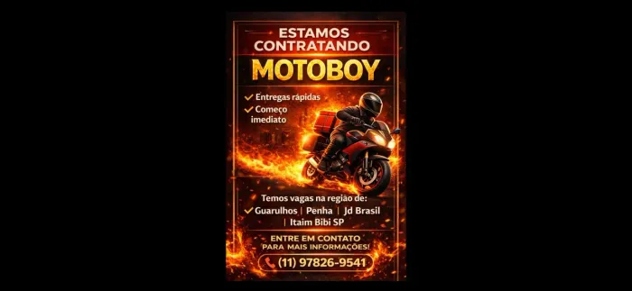Motoboy vagas