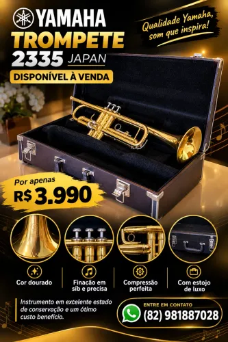 Trompete Yamaha 2335 disponível à venda.