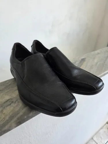Sapato Social Democrata Couro Preto Num 39