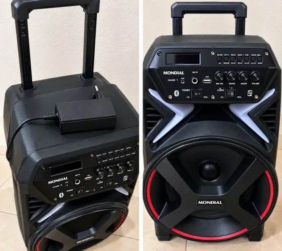 Caixa de som amplificada para festas e outros.