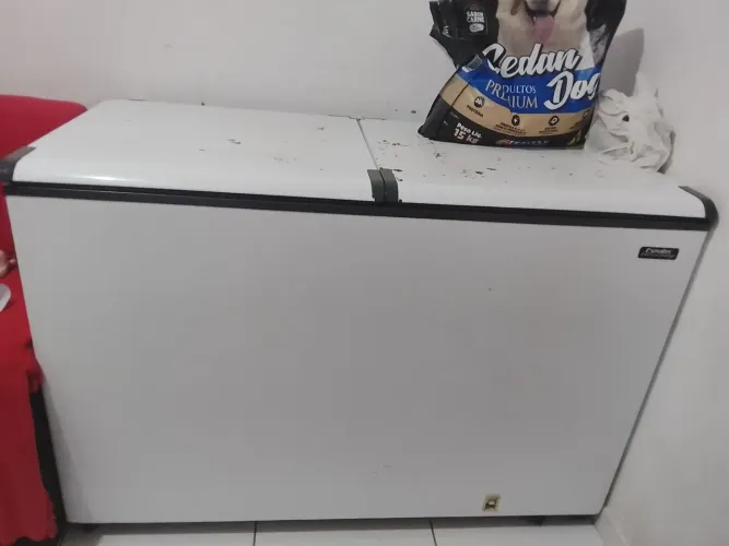 Vendo freezer 2 portas ,funciona perfeitamente.com marcas de uso valor a negociar .