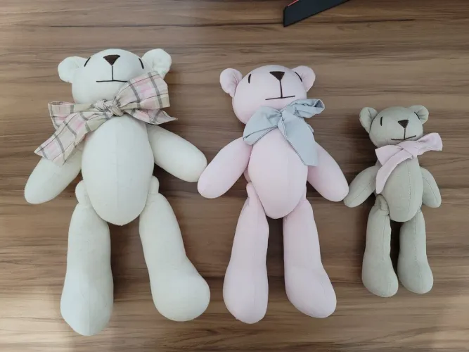 Kit de Ursos grandes de decoração (menor tem 27cm)