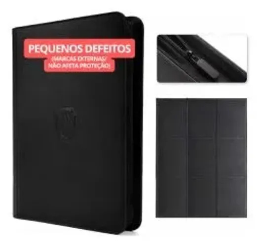 Fichario 3x3 Zíper (Pequenos Defeitos Transporte)