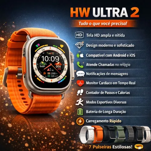 Smartwatch Relógio Hw Ultra 2