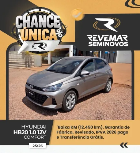 Hyundai HB20 Comfort 1.0 Flex 12V Mec. 2026