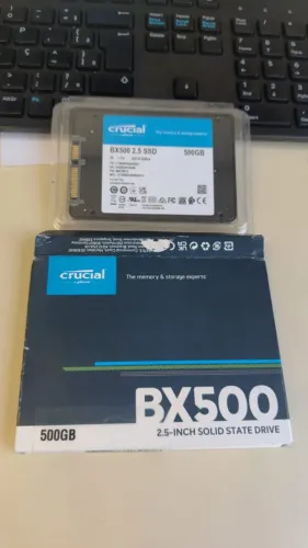 SSD Sata 500gb Crucial BX500 - NOVO