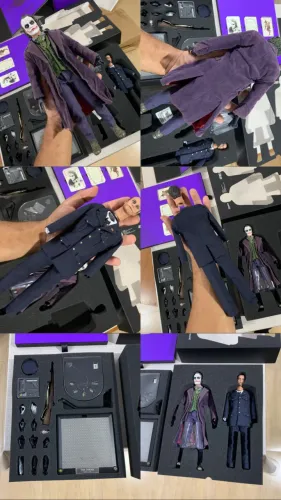 Hot toys NOVO 1/6 joker batman dx01 coringa batman dark knight cavaleiro N Inart Sideshow