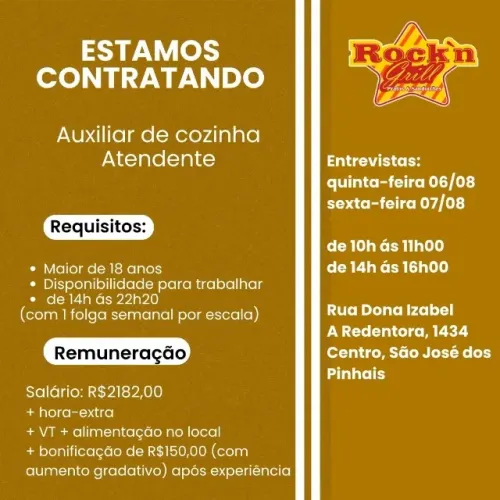 Vagas Shopping São José