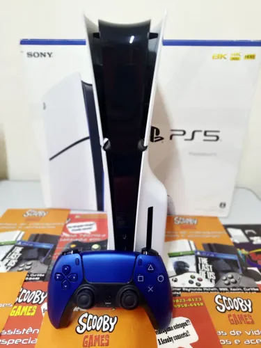 PS5 SLIM MÍDIA FÍSICA 1 TB SEMINOVO, GARANTIA 1 ANO, LOJA