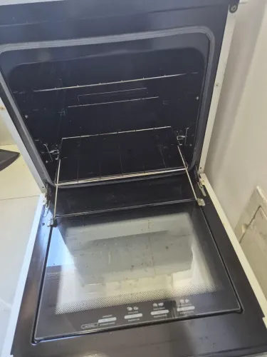 Fogão 4 bocas Brastemp adaptado para gás encanado