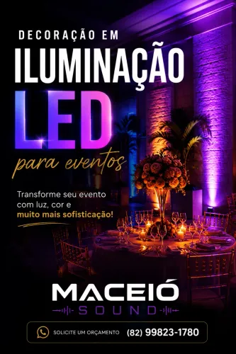 Iluminação Decorativa LED para Casamentos e Eventos