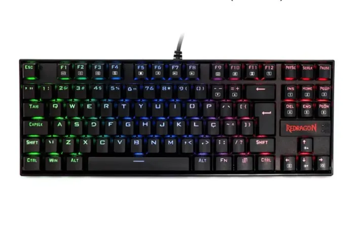 Teclado Mecânico Gamer Redragon Kumara RGB Switch Outemu Brown ABNT2