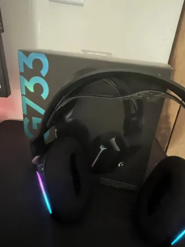 Headset Gamer Logitech g733 wireless COM CAIXA