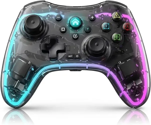 Controle transparente Bluetooth Android Pc, PS3, PS4, Nintendo