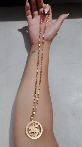 Vendo cordão de Ouro 18k / 23g Cartier São Jorge