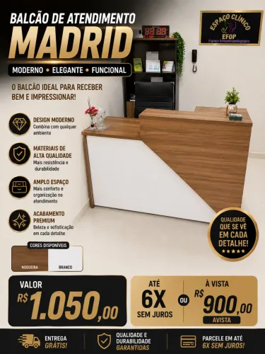 Balcão de atendimento Madrid novo