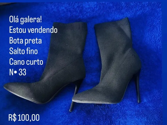 Bota cano curto / salto fino