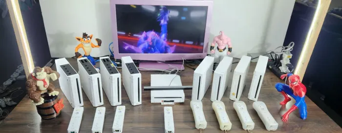 Nintendo wii branco com 1 controle varios disponíveis