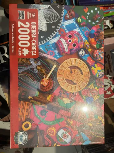 Quebra cabeça culturas do mundo 2000 peças novo lacrado game office toyster