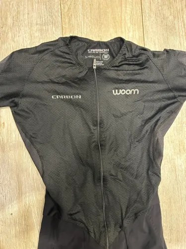 Macaquinho de triathlon preto Woom - Carbon  