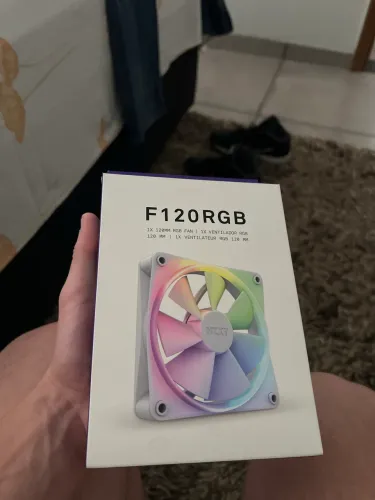 Cooler FAN NZXT 120mm RGB na cor branca