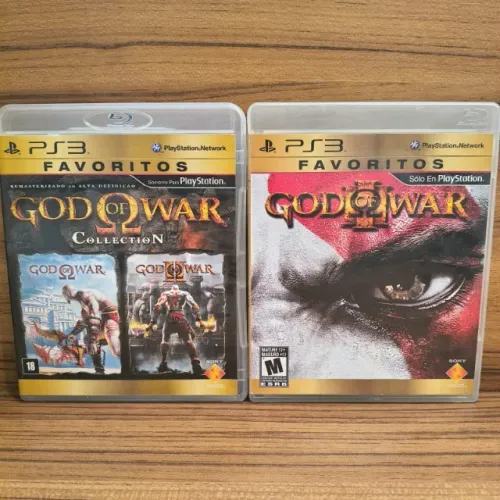 God of War 3 + God of War Collection Favoritos - PS3 Mídia Física Originais