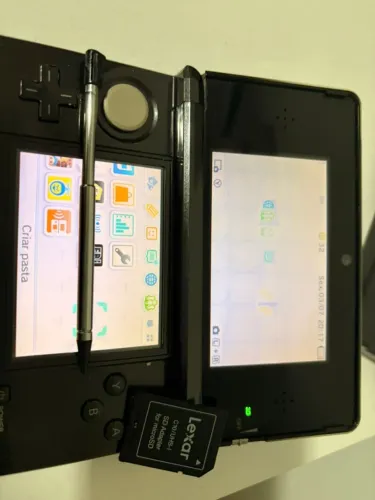 Nintendo 3DS Old + Caneta + Dock + Carregador + Adaptador SD