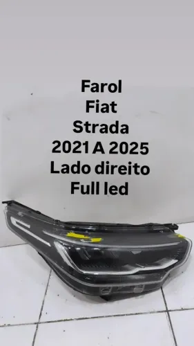 Farol Fiat Strada 2021 2022 2023 2024 2025 Lado Direito Full LED