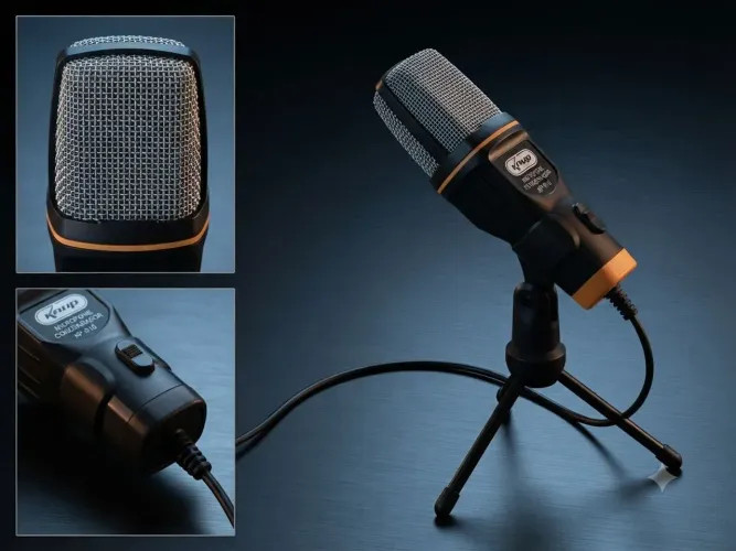 Microfone Condensador Com Tripé Ajustável - KP-916 - ONISTEK