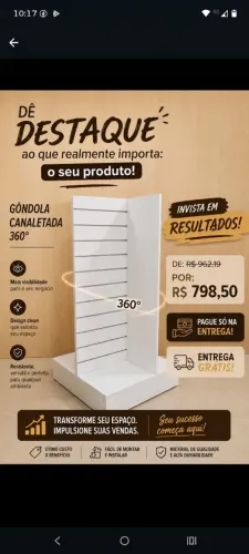Gôndola em mdf