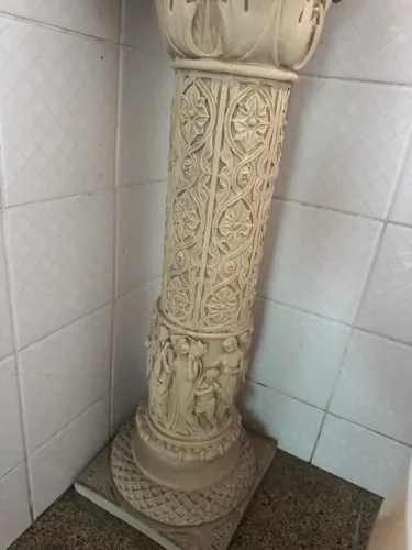 Antiguidade decoração coluna grega 70cm