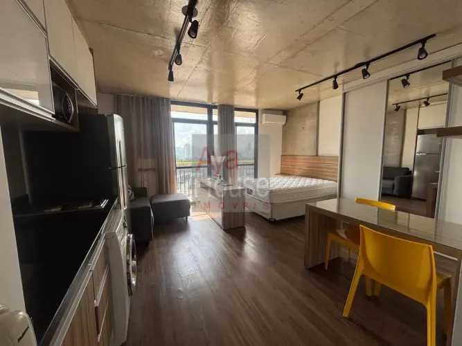 Studio locação, 35 m², mobiliado, Alto da Boa Vista no bairro de Santo Amaro - São Paulo -