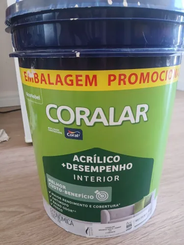 TINTA CORALAR 19L - BRANCO GELO (BALDE ABERTO)
