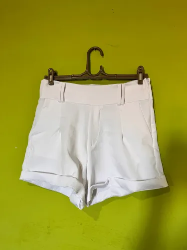 Short de Alfaiataria Branco