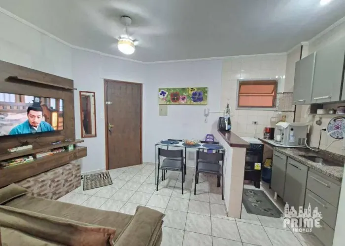 Apartamento com 1 dormitório para alugar, 40 m² por R$ 1.890,00/mês - Solemar - Praia Gran
