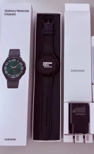 Relógio Original Samsung Galaxy Watch6 Topo de linha NFC Aferição Pressão Cartão 18X