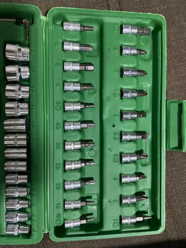 Kit Jogo de Chaves Catraca 46 Peças com Maleta